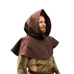 Basic Medieval Hood - Brown