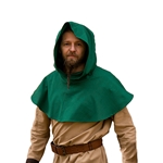 Basic Medieval Hood - Green