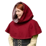 Medieval LARP Hood - Red