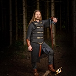 Celtic Lamellar Armor - Black Suede