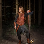Celtic Lamellar Armor - Brown Suede