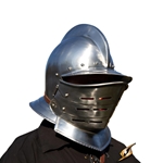 Burgonet Helmet - Polished Steel