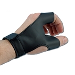 Archery Bow Gloves - Black Leather