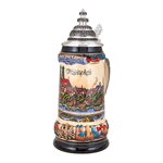 Authentic Bavarian Cityscape Stein: Munich's Charm in Your Hands