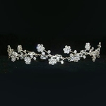 Crystal Beaded Flower Tiara