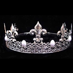 King Crown Silver With Pearls