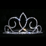 Fleur de Swirl Tiara Comb 172-14832