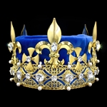 King's Crown Gold - Blue  - Crystal Gems