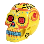 Yellow Day of the Dead Sugar Skull