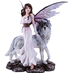 Fairy and Wolf Figurine