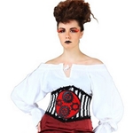 Steampunk Striped Underbust Corset  C1212