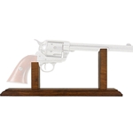 Pistol Display Stand For Old West Revolvers Dark Finish