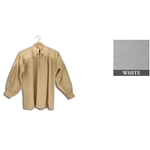 Renaissance Cotton Shirt Collarless White Large GB3042