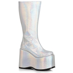 Stack Platform Knee Boots – 5" Chunky Heel Platform Boot