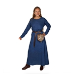 Helga Viking Linen Gown - Blue