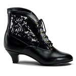 The Victoria Dame Short Boot - Black