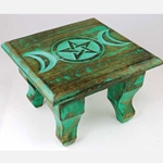 Antiqued Triple Moon Altar Table