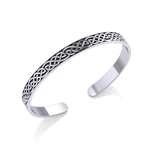 Open Celtic Knot Sterling Silver Bracelet TBG061