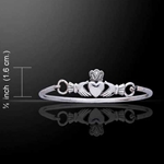 Irish Claddagh Silver Bracelet 52-TBG273