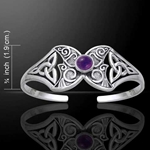 Celtic Silver Butterfly Bangle 52-TBG762