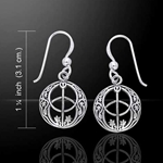 Silver Chalice Well Earrings