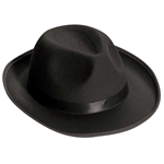 Black Fedora Hat - Adult