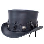 El Dorado Crazy Horse Top Hat - Black