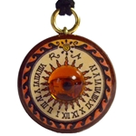 Sundial Necklace Amber