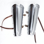 Medieval Steel Greaves – 20 Gauge