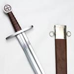 Templar Arming Sword with Scabbard