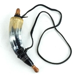 Powder Horn with Leather Strap,Powder Horn AH3952
