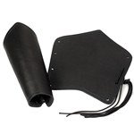 Medieval Arm Bracers in Black or Brown Leather