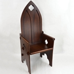 Gothic Medieval High Back Chair