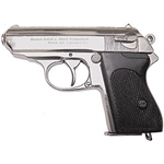 Replica Walther Officers Police Pistol Nickel Non Firing,Walther Officers Police Pistol Nickel Non Firing FD1277NQ