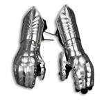 Gothic Clamshell Gauntlets – 16-Gauge Steel (Pair)