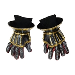Black Baron’s Hourglass Gauntlets – 16-Ga -Blued Steel - Brass Trim - Pair