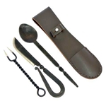 Medieval Cutlery Set with Pouch - Stainless Steel