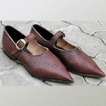 Womens 14th 15th Century Low Shoes LS-3001