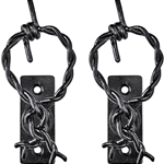 Old West Barbed Wire Gun Display Hooks – Black