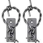 Old West Barbed Wire Gun Display Hooks – Antique Grey