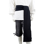 Large Cotton Canvas Pirate Sash - Black