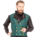 Double Breasted Brocade Waistcoat