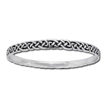 Silver Celtic Knot Bangle