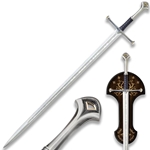 Anduril Sword of Aragorn – Officially Licensed Lord of the Rings Replica with Wall Plaque