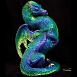 Emperor Dragon Sculpture Emerald Peacock 520-EP