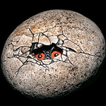 Gargoyle Egg with Peeking Eyes