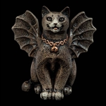 Happy Little Cat Gargoyle Statue