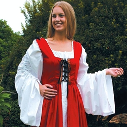 Fair Maiden Renaissance Dress With Laced Bodice