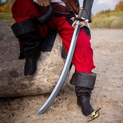 Curved Cutlass Short Sword - LARP Foam - 33 in