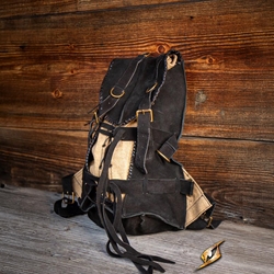 Adventurer Backpack - Suede - Black